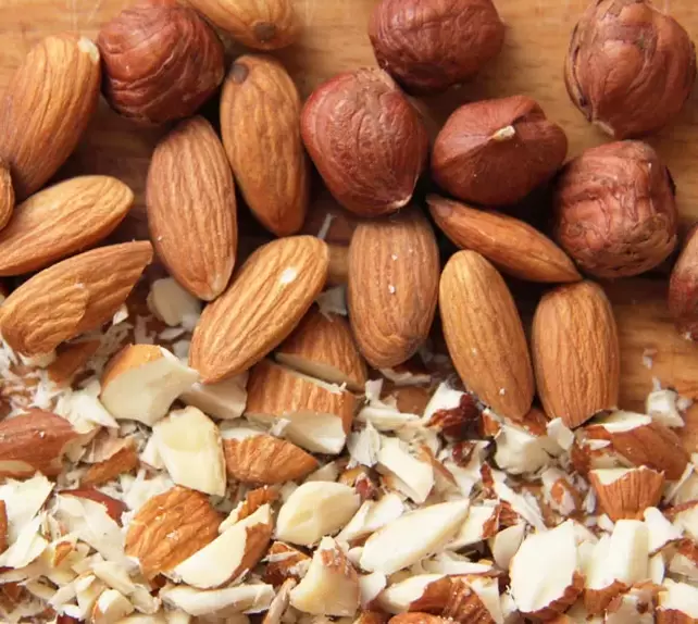 almonds and hazelnuts to increase potency