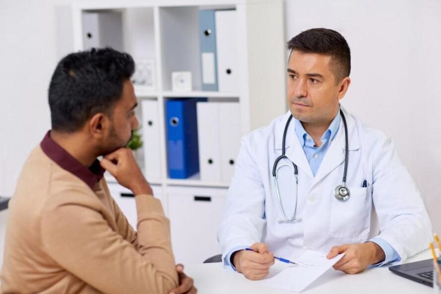 medical consultation for discharge in men with excitement